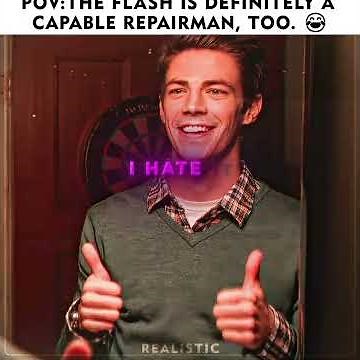 The Flash is definitely a capable repairman, too. 😂#movie #edit #foryou #funny