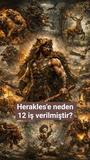 Herakles'e neden 12 zorlu iş görevi verilmiştir? | Yunan Mitolojisi