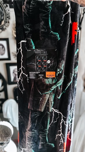 Obsessed is an understatement! This Frankenstein blanket from @burlingtondeals is AMAZING! 😍 A huge thank you to my ghoul @gardenxghoul for finding it for me!! 💚 #frankenstein #universalmonsters #burlingtondeals #halloweenfinds #halloween365 #halloween2025 #gothicdecor #ghoulfriends #tombsweettomb #horrorclassic #classichorror | Witchywoman