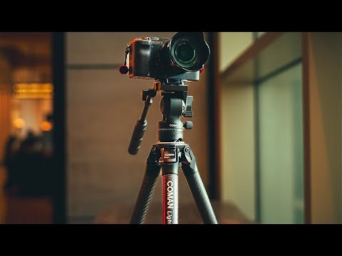 COMAN Video Travel Tripod. It’s lightweight, carbon fiber, and compact.