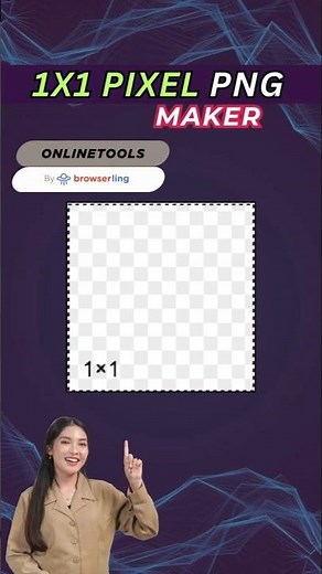 How to Create a 1×1 Pixel PNG Image in Just One Click.