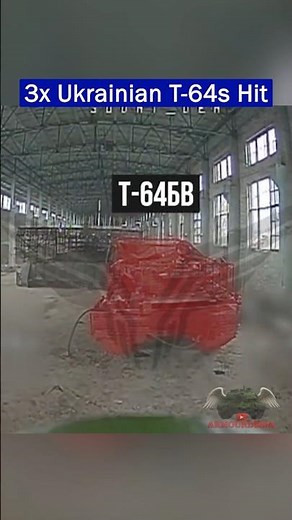 Russian FPV Drones Destroy Three T-64 Tanks Hidden Inside a Warehouse