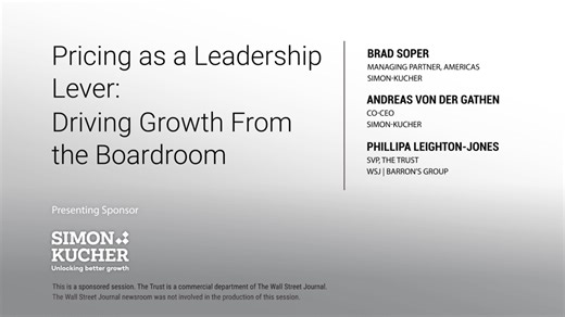 Paid Program: Pricing as a Leadership Lever: Driving Growth From the Boardroom