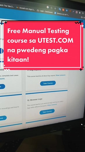 Learn the basics of manual testing at possibleng mag earn ka pa. #freelancingph #virtualassistant #expatlife #expatinitaly #manualtester #softwaretester