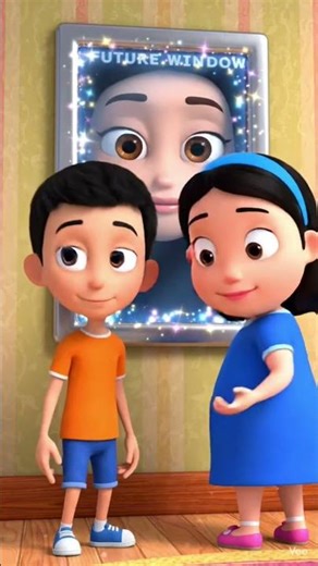 He Saw the Future Outside His Window! 😲🪟 #youtubeshorts #animation #3dcartoon #cartoon #cartoonfor