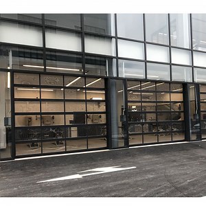 [Hot Item] Modern Safety Style Design Residential Aluminum Automatic Roll up Glass Garage Door Price