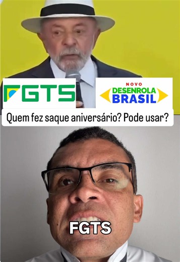 🚨 O governo liberou o FGTS para quitar dívidas bancárias — e você pode não ter visto ainda! O Novo Desenrola Brasil está em vigor desde ontem (25/05) e permite usar parte do seu FGTS para renegociar dívidas de cartão de crédito, cheque especial e crédito pessoal. ✅ Descontos de até 90% ✅ Juros de no máximo 1,99% ao mês ✅ Até 48x para pagar ✅ Limite de R$ 15 mil por banco 💡 Fez saque aniversário? Ainda pode participar — mas o saque fica temporariamente bloqueado até repor o valor usado. ⚠️ Dívi