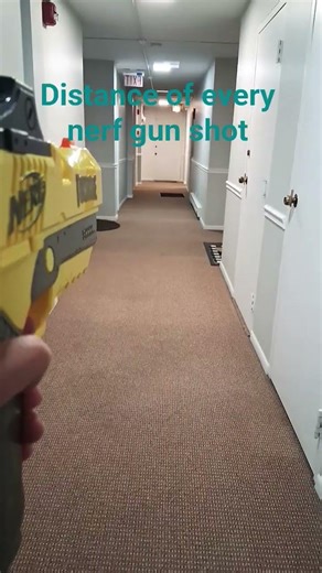 Distance of every nerf gun shot