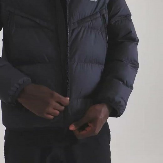 NIKE Storm FIT Windrunner Air Max PrimaLoft Jacket Men Shiny Black | FN0244-010 | JD Sports