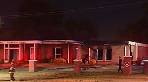 Birmingham firefighters investigating funeral home fire