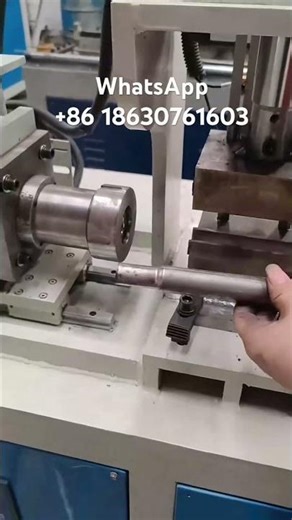 Pipe necking machine made in China #device #mechanics #hardware #engineering