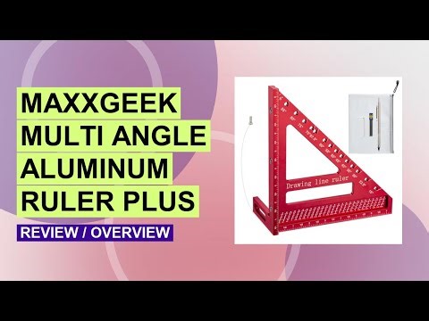 MaxxGeek Multi Angle Aluminum Ruler Review – Precision Carpenter Square Tested!