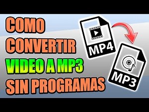 Como Convertir un Video a MP3 Sin Programas ✅
