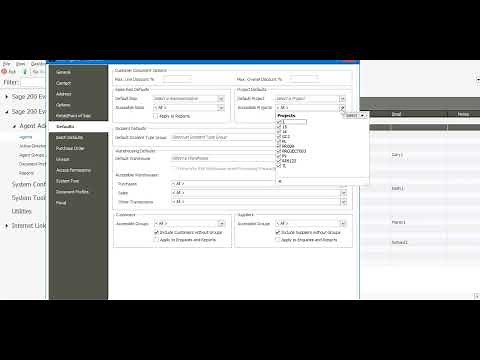 Sage 200 Evolution Access Permissions Tier 2