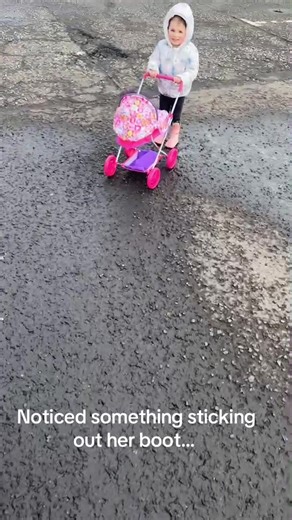 What Did She Find Sticking Out of Her Boot?