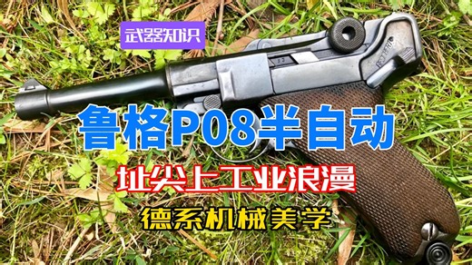 指尖上的工业浪漫 鲁格P08型半自动 德系机械美学的巅峰绝唱