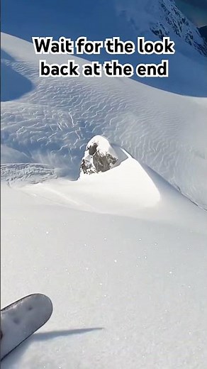 POV Alaska heli run… you can see the full run at the end when the skier looks back up.
