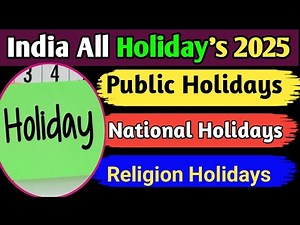 India holidays list 2025 | All public holidays India in 2025