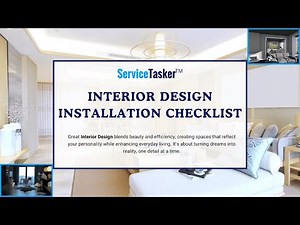 Interior Design Installation Checklist | ServiceTasker For Styled Spaces #interiordesign #checklist