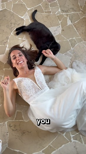 Simone Bilardo | Still in her wedding dress… and already oback to real life. 💍💫 The moment we got home, she dropped to the floor — not to rest, but to... | Instagram