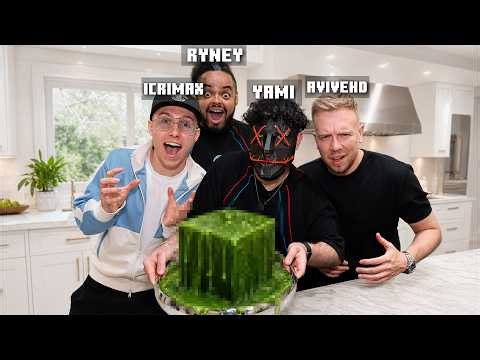 I'm COOKING XXL MINECRAFT SLIME BLOCKS FOR 20 YOUTUBERS! (3-course meal)