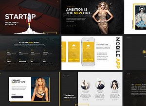 PITCH DECK Presentation - Startup PowerPoint - Presentation & Product Design