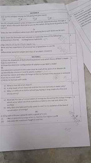 class 9th # kvs science PT3 question paper # useful for final exam