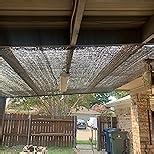 40%-55% Black Sun Shade Cloth 10' x 10' UV Resistant Mesh Net for Garden Flower Plant Greenhouse Patio Pergola Canopy