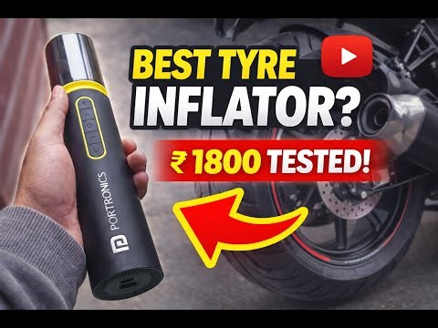 Best Tyre Inflator Under ₹1800? 🔥 Real Bike Test!