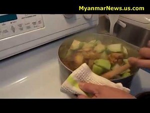 Myanmar food recipes ၿကက္ရိုးနွင့္ ေဂၚရခါးသီးဟင္း