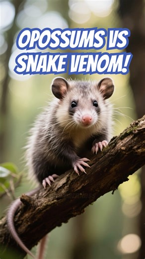 Opossums vs Snake Venom! 🐾 #shorts