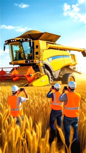🚜 The World’s Biggest Harvester Machine in Action 🌾 | Amazing Farming Tech #shorts