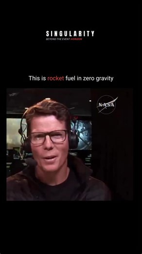 The Singularity | In the vacuum of space, rocket fuel behaves in a completely different way because zero gravity removes the force that normally pulls... | Instagram