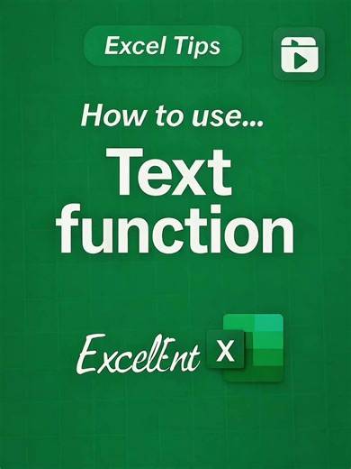 Excel'də Text funksiyasından istifadə. #OfisHiylələri #ExcelÖyrən #excelexpert #excel