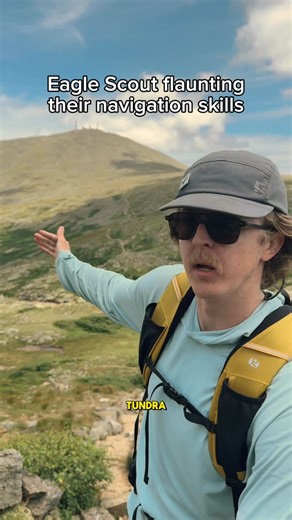 Matt Lyons on Instagram: "Seen way too many people overshoot their tangent in the backcountry #hiking #backpacking #outdoors #comedy #reels"