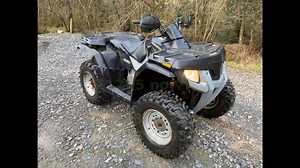 POLARIS HAWKEYE 300 4X4 QUAD TRADE SALE CHEAP RUNNER £1795 no VAT Bargain quad on offer, starts, runs and drives spot on, has good brakes and tyres, puts a bit of smoke out, will do a job, handy second lambing bike, cheap workhorse or a fixer up. | Catlowdy Carriage's