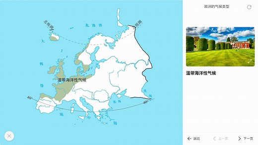 【地理】欧洲的气候类型分布及特点