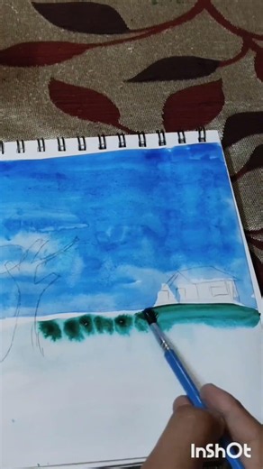 my new portrait and landscape drawing like and subscribe my all friends #art #portraitpainting 😜😄😄