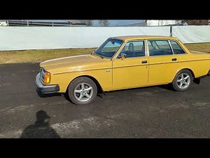 4K Review 1979 Volvo 244 Sedan Yellow Virtual Test-Drive & Walk-around