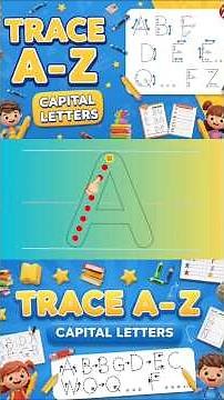 ABC Tracing A–Z (Capital Letters) | Learn to Write Alphabet | Kids Learning Video #alphabet
