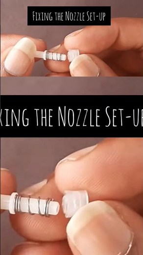 Start assembly of the nozzle mechanism #fix #spray #bottle #diy