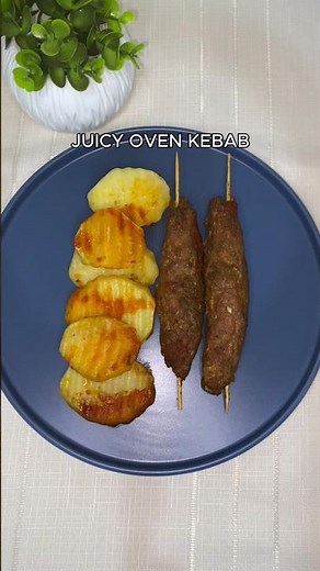 No BBQ Needed! Oven Baked Turkish Kebab over Potatoes (One Pan Dinner)