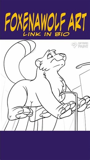Commission Shorts #fyp #art #animation #furry #timelapse #shorts