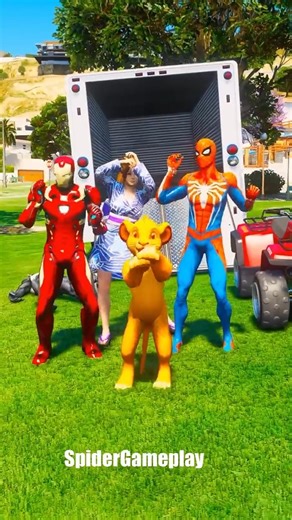 GTA V Iron-Man saves Spider-Man from Venom Gameplay Ep-028 #shorts #gta5 #spiderman