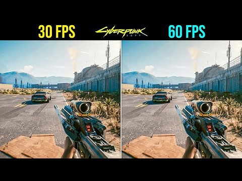 30 FPS vs 60 FPS Cyberpunk 2077 Gameplay