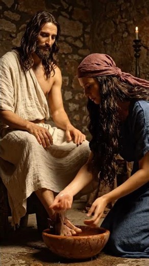Mary Magdalene anoints the feet of jesus he says all your sins are forgiven #forgiveness
