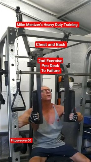 Mike Mentzer's Heavy Duty Training. Chest and Back Workout. #mikementzer #chest #fitguysover60
