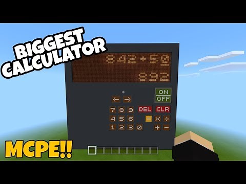 REDSTONE CALCULATOR in Minecraft Bedrock Edition!!