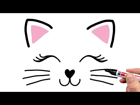 How to Draw a Cat Face