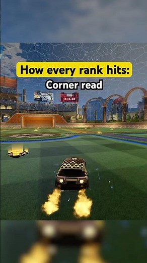 How Every Rank Hits Corner Read in rocket league🤯 #rocketleague